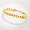 image:imageRossSimons Mens 8mm 14kt Yellow Gold CurbLink Bracelet 85 inches