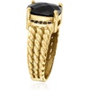 image:imageRossSimons Onyx and 20 ct tw Black Spinel Ring in 18kt Gold Over SterlingOnyx