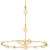 image:imageRossSimons Pure Collection 14kt Yellow Gold Disc Station Hand Chain Bracelet 7 inches