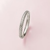 image:imageRossSimons Sterling Silver Spiraled Oval Bangle Braceletno gemstone