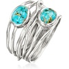 image:imageRossSimons Turquoise Highway Ring in Sterling SilverCreated Turquoise