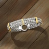 image:imageRossSimons TwoTone Sterling Silver WheatLink Braceletno gemstone