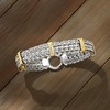 image:imageRossSimons TwoTone Sterling Silver WheatLink Braceletno gemstone