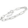 image:imageCharles Garnier Sterling Silver Paper Clip Link Bracelet 675 inches