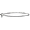 image:imagePure Collection by RossSimons 025 ct tw Diamond Bangle Bracelet in Sterling SilverDiamond