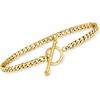 image:imagePure Collection by RossSimons 14kt Yellow Gold CurbLink Toggle Bracelet