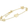 image:imagePure Collection by RossSimons Italian 14kt Yellow Gold Butterfly Station Bracelet 7 inches