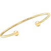 image:imagePure Collection by RossSimons Italian 18kt Gold Over Sterling Bead Cuff Braceletno gemstone