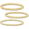 image:imagePure Collection by RossSimons Italian 18kt Gold Over Sterling Jewelry Set 3 35mm Bead Stretch Braceletsyellow gold