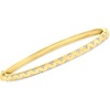 image:imageRossSimons 010 ct tw Diamond Star Bangle Bracelet in 18kt Gold Over SterlingDiamond