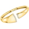 image:imageRossSimons 015 ct tw Diamond Asymmetrical Cuff Bracelet in 18kt Gold Over SterlingDiamond