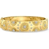 image:imageRossSimons 020 ct tw Diamond Sunflower Bangle Bracelet in 18kt Gold Over SterlingDiamond