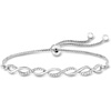 image:imageRossSimons 025 ct tw Diamond Twisted Bolo Bracelet in Sterling Silver