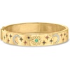 image:imageRossSimons 030 ct tw MultiGemstone Celestial Bangle Bracelet With Diamonds in 18kt Gold Over SterlingEmerald