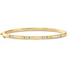 image:imageRossSimons 033 ct tw Diamond Station Bangle Bracelet in 18kt Gold Over SterlingDiamond