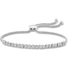 image:imageRossSimons 050 ct tw Diamond Cluster Bolo Bracelet in Sterling Silver