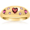 image:imageRossSimons 100 ct tw MultiGemstone Heart Ring in 18kt Gold Over SterlingAmethyst