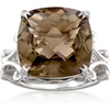 image:imageRossSimons 1200 Carat Smoky Quartz Ring in Sterling SilverQuartz