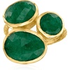 image:imageRossSimons 1290 ct tw Emerald Ring in 18kt Gold Over SterlingEmerald