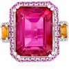 image:imageRossSimons 1400 Carat Pink Topaz and 80 ct tw MultiGemstone Ring in Sterling SilverCitrine
