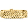 image:imageRossSimons 14kt Yellow Gold 3Row SerpentineLink Braceletno gemstone