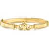 image:imageRossSimons 18kt Gold Over Sterling Claddagh Bangle Braceletno gemstone
