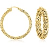 image:imageRossSimons 18kt Gold Over Sterling Large Byzantine Hoop Earrings