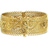 image:imageRossSimons 18kt Gold Over Sterling Wide Filigree Bangle Braceletno gemstone