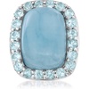 image:imageRossSimons 1900 Carat Aquamarine and 260 ct tw Sky Blue Topaz Ring in Sterling SilverAquamarine