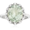 image:imageRossSimons 440 Carat Prasiolite and 20 ct tw White Topaz Ring in Sterling Silverprasiolitequartz