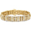 image:imageRossSimons 500 ct tw Round and Baguette Diamond Bracelet in 18kt Gold Over SterlingDiamond