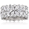 image:imageRossSimons 705 ct tw MultiShaped CZ Eternity Band in Sterling SilverCubic Zirconia