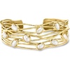 image:imageRossSimons 7x5mm Cultured Pearl Highway Cuff Bracelet in 18kt Gold Over Sterling80 Inches