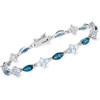 image:imageRossSimons 935 ct tw London and Sky Blue Topaz Bracelet in Sterling Silver