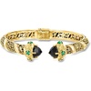 image:imageRossSimons Black Agate Cuff Bracelet With Green Chalcedony in 18kt Gold Over SterlingAgate