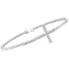 image:imageRossSimons Charles Garnier 28 ct tw Cross Cuff Bracelet in Sterling Silver 75 inches