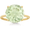 image:imageRossSimons Gemstone Twist Rope Ring in 14kt Yellow Goldprasiolitequartz