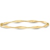 image:imageRossSimons Italian 10kt Yellow Gold Twisted Bangle Braceletno gemstone