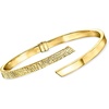 image:imageRossSimons Italian 14kt Yellow Gold DiamondCut and Polished Bypass Cuff Bracelet 75 inches