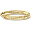 image:imageRossSimons Italian 14kt Yellow Gold Jewelry Set 3 Twisted Bangle Braceletsno gemstone