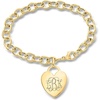 image:imageRossSimons Italian 14kt Yellow Gold Personalized Heart Charm Bracelet