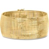 image:imageRossSimons Italian 18kt Gold Over Sterling DiamondCut and Polished Omega Braceletno gemstone