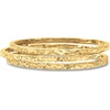 image:imageRossSimons Italian 18kt Gold Over Sterling Jewelry Set 3 Hammered Bangle Braceletsyellow