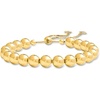 image:imageRossSimons Italian 8mm 18kt Gold Over Sterling Bead Bolo Bracelet