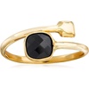 image:imageRossSimons Italian Black Onyx Bypass Ring in 14kt Yellow Gold Size 6