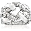 image:imageRossSimons Italian Sterling Roped RingNo Gemstone