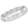 image:imageRossSimons Italian Sterling Silver Jewelry Set 3 Hammered Bangle Braceletsno gemstone