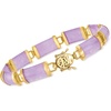 image:imageRossSimons Lavender Jade Good Fortune Bracelet in 18kt Gold Over Sterling