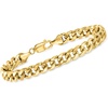 image:imageRossSimons Mens 8mm 14kt Yellow Gold CurbLink Bracelet 85 inches