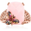 image:imageRossSimons Pink Opal and 10 ct tw Multicolored Sapphire Bumblebee Ring With Single Garnet in 18kt Rose Gold Over SterlingGarnet